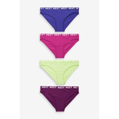 Slips en coton épais avec logo, lot de 4 NEXT