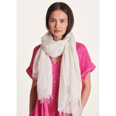 Foulard rayures fil textile en coton LA FEE MARABOUTEE