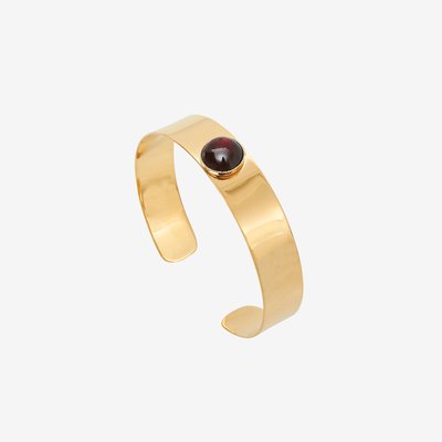 Bracelet manchette doré à l'or fin MINIMAL CAROLINE NAJMAN