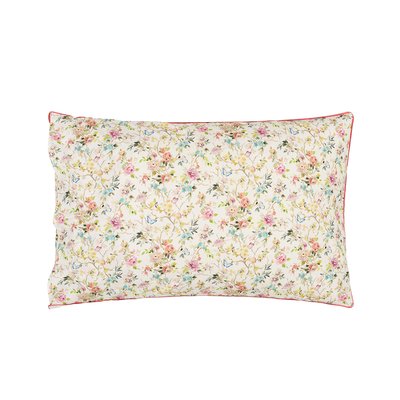 Taie d'oreiller imprimée en percale de coton, FIORE D'ACQUA PEONY DESIGNERS GUILD