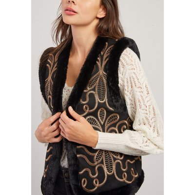 Gilet motif ethnique femme La Redoute