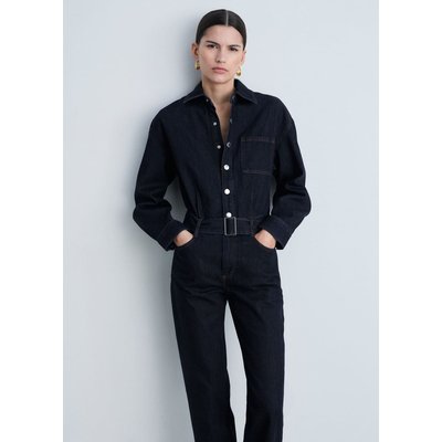 Combinaison en jean ceinture rinse wash MANGO