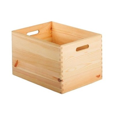 Caisse Rangement Sans Couvercle Pin H23 Cm X L30 Cm X P40 Cm ASTIGARRAGA