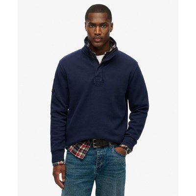 Pull camionneur classique en piqué de coton SUPERDRY