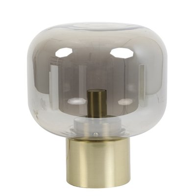 Lampe à Poser Arturan Doré Verre Fumé MILLUMINE