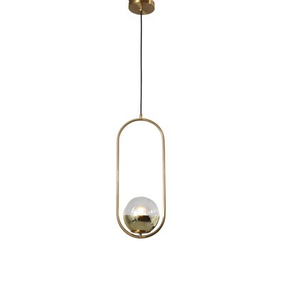 Suspension dorée à boule en verre - NUCCIA KOSILUM