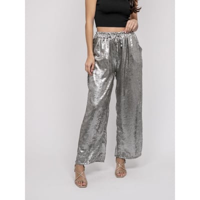 Pantalon Fluide Métallisé Edwina DONA LISA