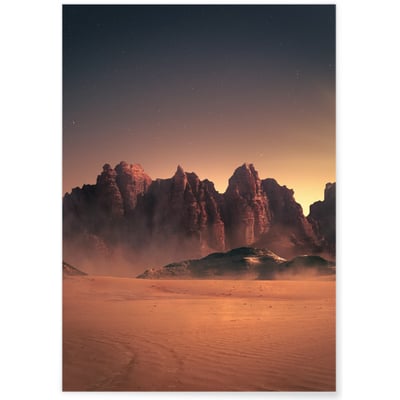 Poster Mars Landscape L'AFFICHERIE