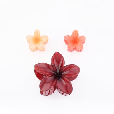 Set de 3 pinces cheveux fleurs tropicales BALABOOSTE