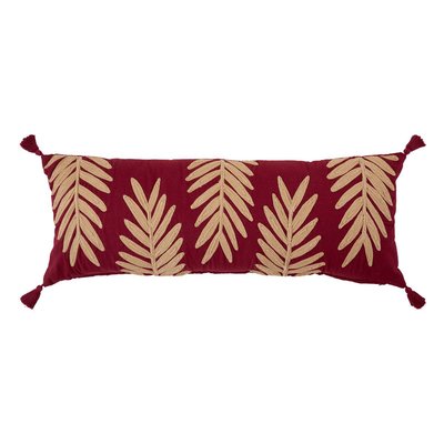 Coussin déhoussable en velours brodé YUCATAN ATMOSPHERA