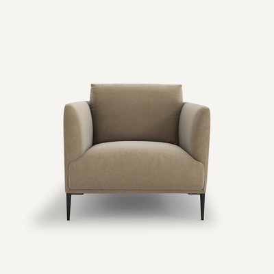 Fauteuil in fluweel, Oscar design E. Gallina AM.PM