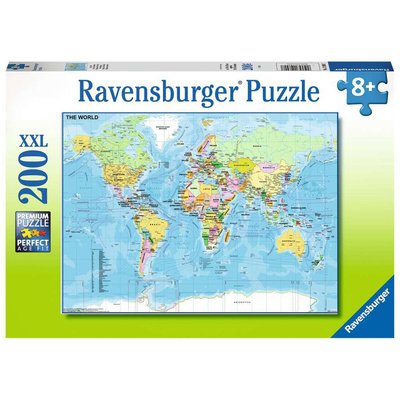 Puzzle Carte du monde 200 pcs RAVENSBURGER