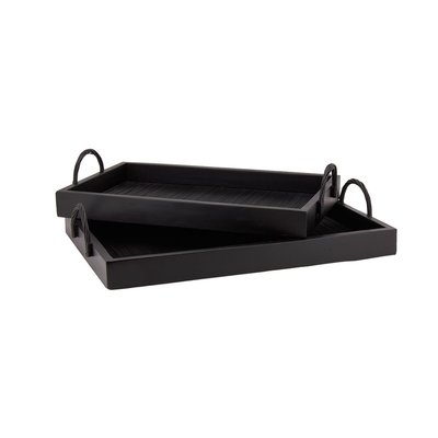 Plateaux en bambou et bois s (Lot de 2) AUBRY GASPARD