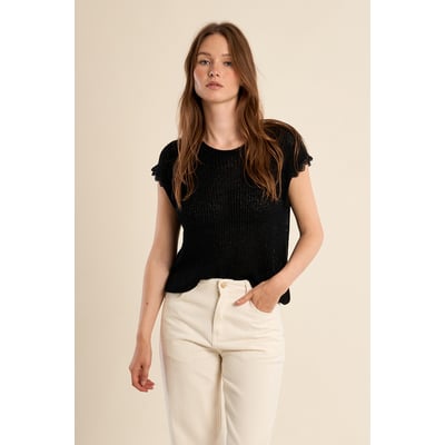 T-shirt en maille crochet MOLLY BRACKEN