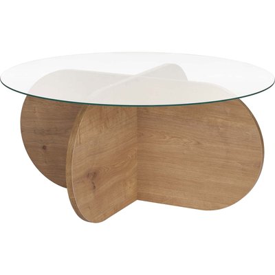 Table basse ronde en verre Aeris HANAH HOME