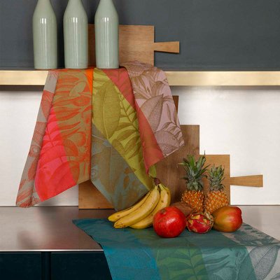 Torchon en Coton, FRUITS EXOTIQUES LE JACQUARD FRANCAIS