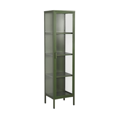 Buffet de rangement acier et verre trempé 1 porte 160cm ARKANSAS SWEEEK