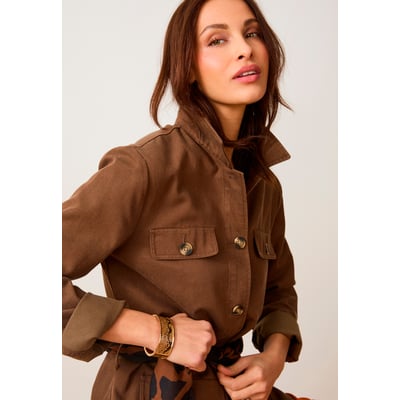 Veste-saharienne mélange Lyocell DAMART