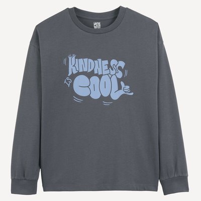 T-shirt manches longues à message LA REDOUTE COLLECTIONS