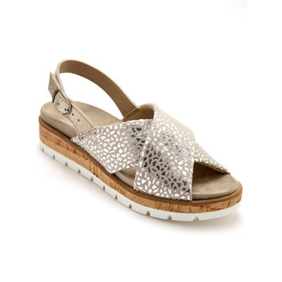 Sandales extensibles doublure cuir PEDICONFORT