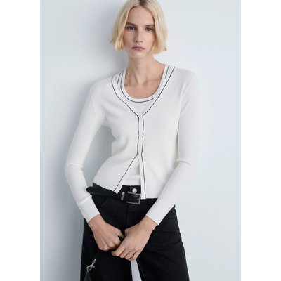 Cardigan maille col V MANGO