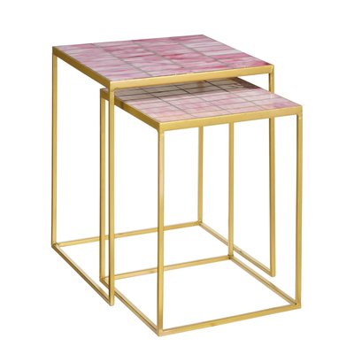 Lot de tables d'appoint AARON MICA DECORATIONS