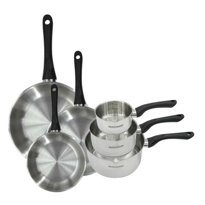 Set 3 poêles et 3 casseroles Geneva FACKELMANN