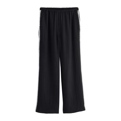 Pantalon large avec détail brodé NEXT