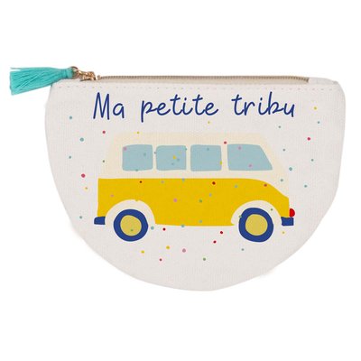 Porte-monnaie coton MA PETITE TRIBU DRAEGER PARIS