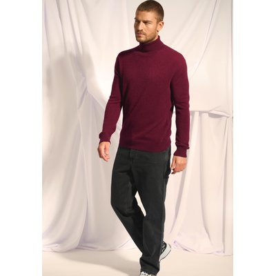 CONNOR pull col roulé mûre en cachemire JUST CASHMERE