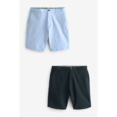 Shorts chino stretch slim, lot de 2 NEXT