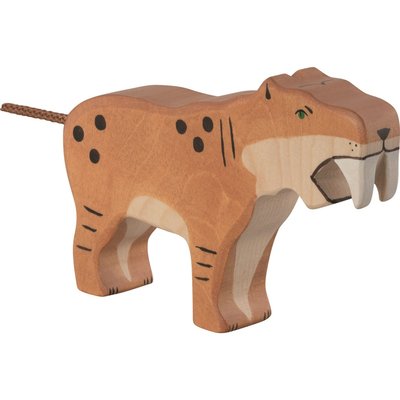 Figurine Tigre à dents de sabre HOLZTIGER