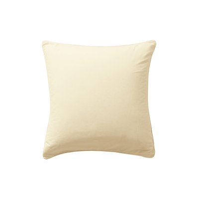 Taie d'oreiller carrée coton lavé bio SOUFFLE CARRE BLANC