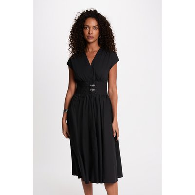 Robe mi-longue col v MORGAN