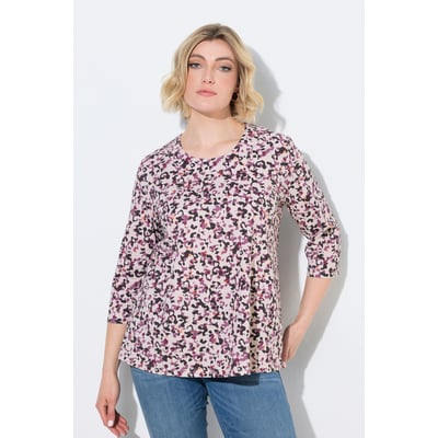 T-shirt motif léopard. décolleté rond ULLA POPKEN