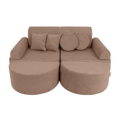 Canapé modulable velours SLIMCORDE MEOW BABY