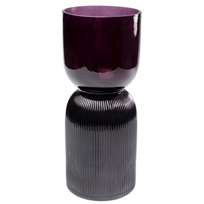 Vase Marvelous Duo gris violet 40cm KARE DESIGN