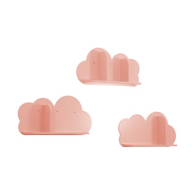 Etagère murale nuage pour chambre enfant (lot de 3) NEPHOS SWEEEK
