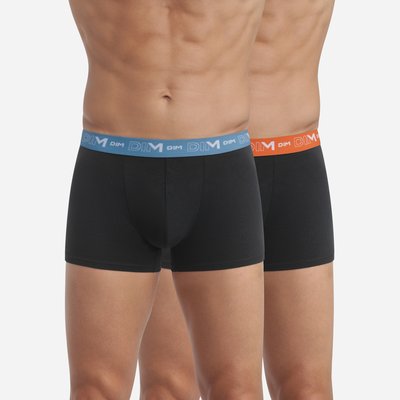 Dim Coton Stretch, Lot de 2 Boxers coton DIM