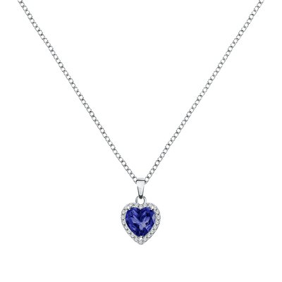 Collier en argent 925 et oxyde de zirconium CLEOR