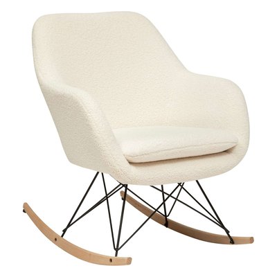 Fauteuil à bascule en bouclette OLMETO ATMOSPHERA