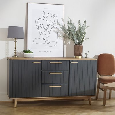 Buffet en chêne 2 portes et 3 tiroirs JOEL ROBIN DES BOIS