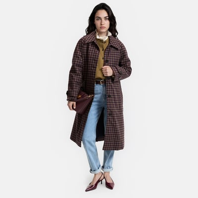 Trench long à carreaux LA REDOUTE COLLECTIONS