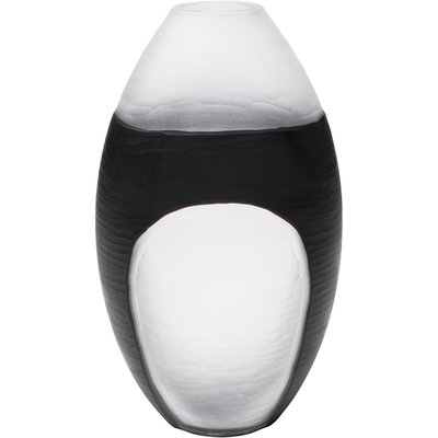 Vase Shadow noir et blanc 41cm KARE DESIGN