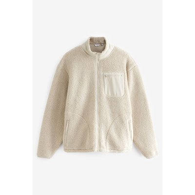 Veste molletonnée zippée en peau lainée NEXT