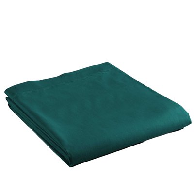 Drap plat coton 240 x 300 cm biolina emeraude DOUCEUR D'INTÉRIEUR