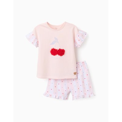 Pyjama en Coton avec Volants et Motif ZIPPY