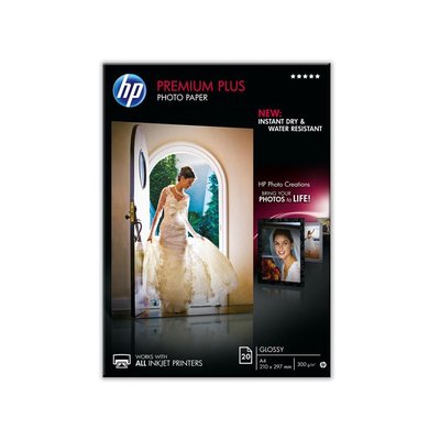 Papier photo CR672A Premium A4 Brillant 300g 20f HP