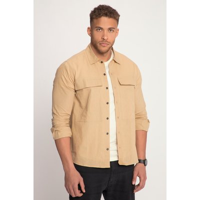 Chemise / surchemise en lin mélangé. STHUGE