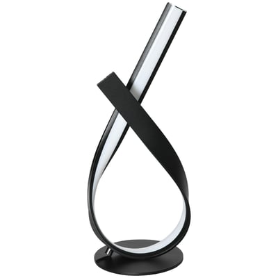 Lampe de table Aluminium Noir HOMCOM